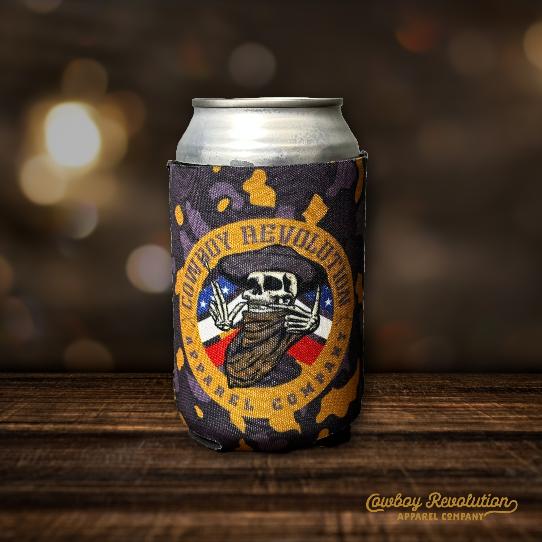 NOLA Black Camo Logo - Neoprene Can Koozie