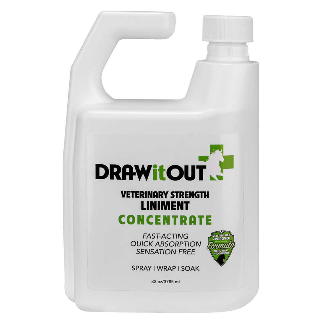 Draw It Out® 32oz Horse Liniment Concentrate – Spray, Wrap, or Soak for Fast Equine Relief