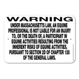 Equine Liability Signs M - M