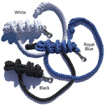 Cotton Lead Rope 3/4" x 10', Nickel Plated Bull Snap