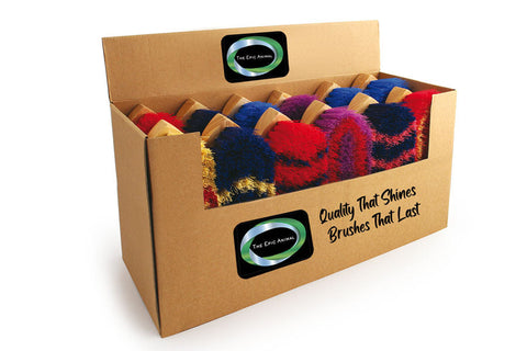 Epic Animal 8 1/4" Curved-Back Variety Shelf Display: Crimped Poly, Colors & Patterns #EA2229