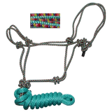 Rope Halter, 5/16" Diamond Multi Braided with 8' Lead