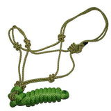 Rope Halter, 5/16" Diamond Multi Braided with 8' Lead