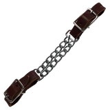 Leather Double Chain Curb Strap