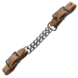 Leather Double Chain Curb Strap