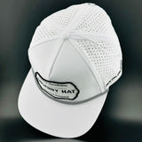 “Cowboy Hat” Performance Patch Rope Hat - White