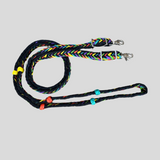 Braided Barrel / Roping Reins 8 ft, 2 Nickel Plated Scissor Snaps, Multi Tone Colors