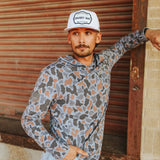 “Cowboy Hat” Performance Patch Rope Hat - White