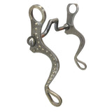 Pro Series 8" Stainless Steel Flat Shank Bit with 5" SI Square Port Mouth with Copper Inlay