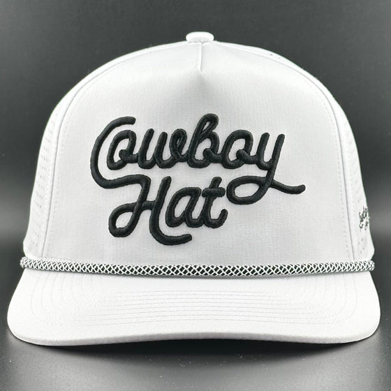 “Cowboy Hat” Summer Edition - Performance Trucker Rope Hat - White