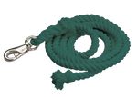 Cotton Lead Ropes - 10' with Bullsnap, Various Colors