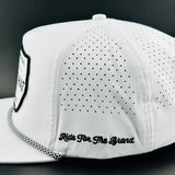 “Cowboy Hat” Performance Patch Rope Hat - White