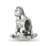 Sterling Silver Rocking Horse Bead Charm