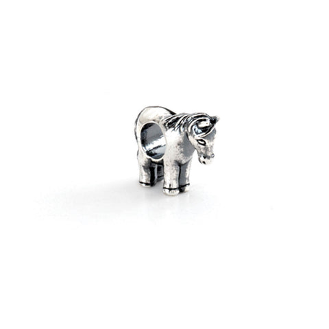 Sterling Silver Standing Horse Bead Charm