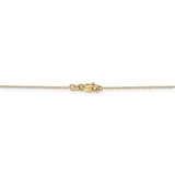14k Yellow Gold 2D Cowboy Boot with Spur Necklace