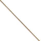 14k Yellow Gold Diamond-Cut Horse, 18mm (11/16 Inch) Necklace
