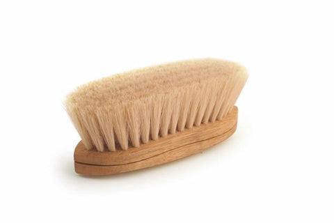 Legends White Charger (8¼”) White Tampico Bristles Body Brush (Curved-Back) #EA2210
