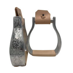 Engraved Aluminum Visalia Show Stirrups