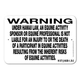 Equine Liability Signs H - L