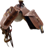 Ultra Rider Brown Horn Bag with Detachable Holster