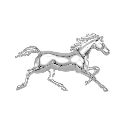 14k White Gold Trotter Horse Pendant