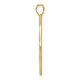14k Yellow Gold Horse Head Silhouette Pendant