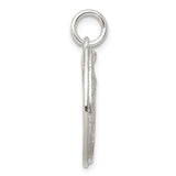 Sterling Silver Polished Horseshoe and Horse Head Pendant