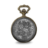 Charles Hubert 2-tone Antique Finish 3 Horses Pocket Watch