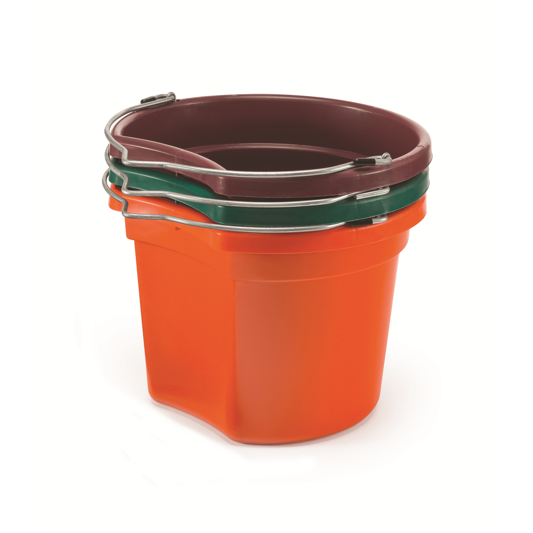 KD-154 8 Qt. Flat Back Silver Line Bucket