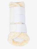 LeMieux Fleece Edged Mesh Brushing Boots White